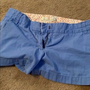 J crew blue size four chino shorts